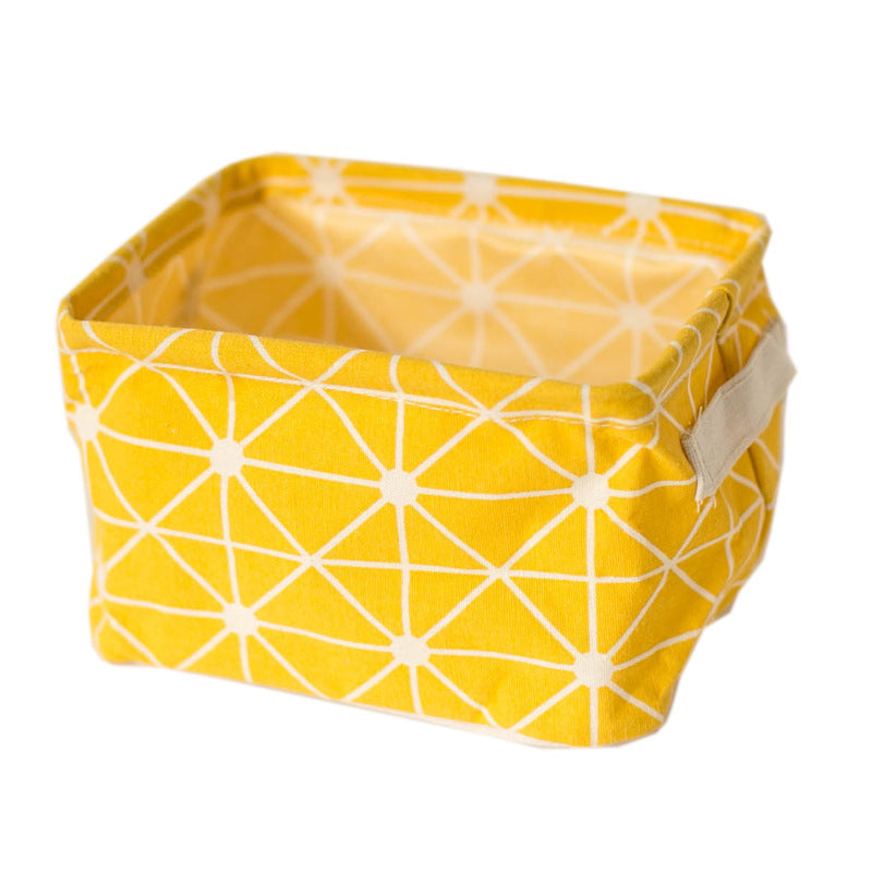 Printed Grid Storage Basket