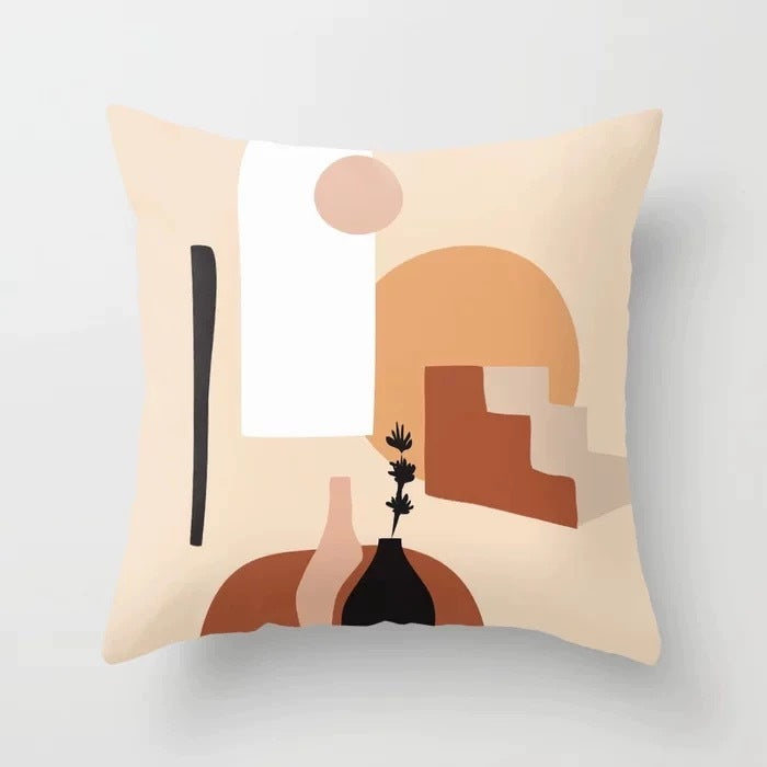 Abstract Geometric Velvet Cushion Cover 45x45cm