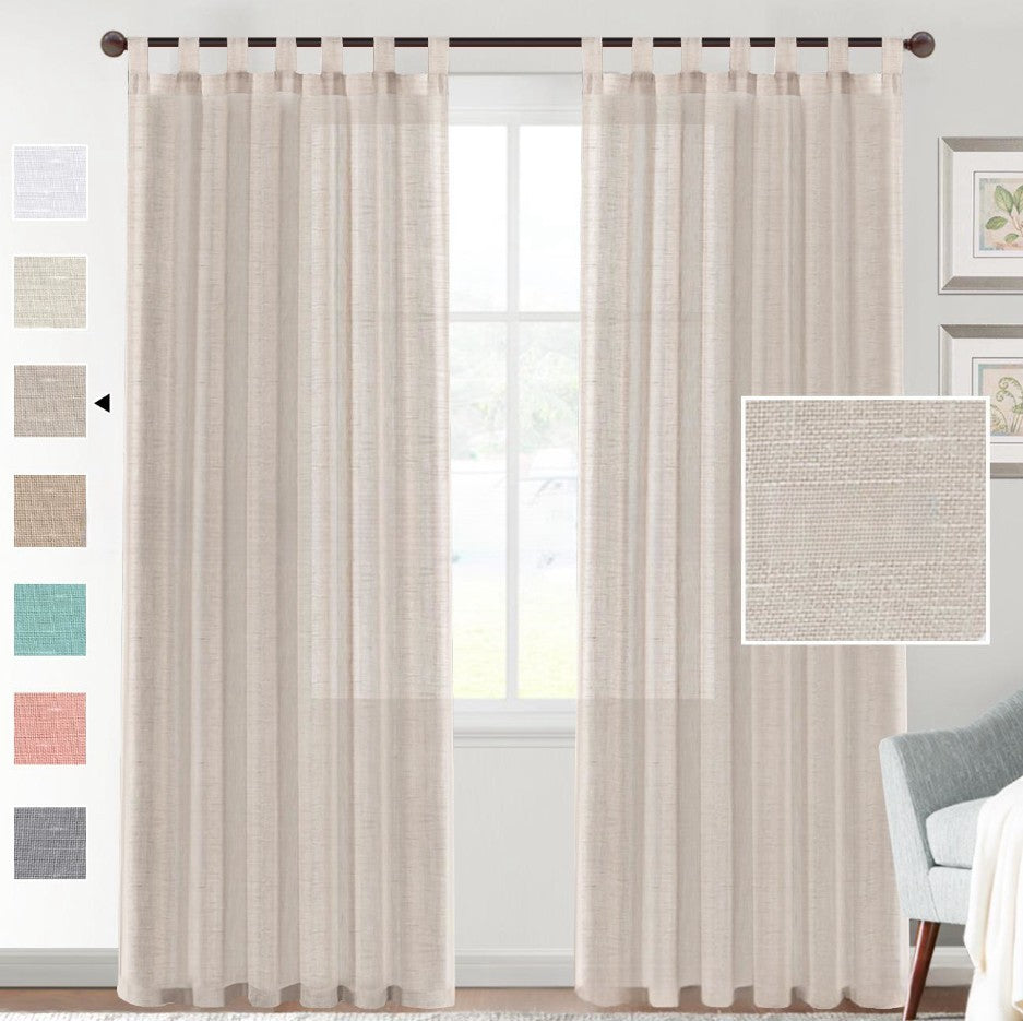 2-Pack Linen-blend Curtains