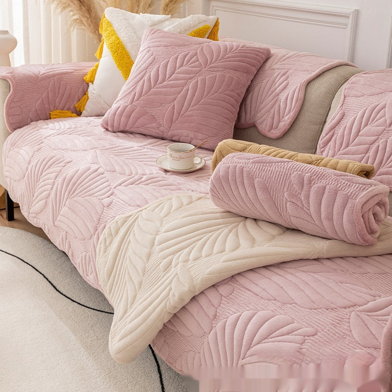 Thick Quilted Sofa Cover 70cm
