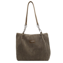 Corduroy Casual Shoulder Bag