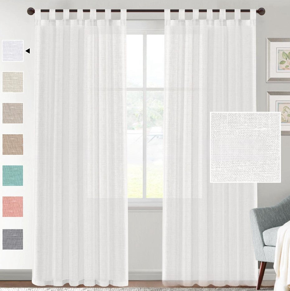 2-Pack Linen-blend Curtains