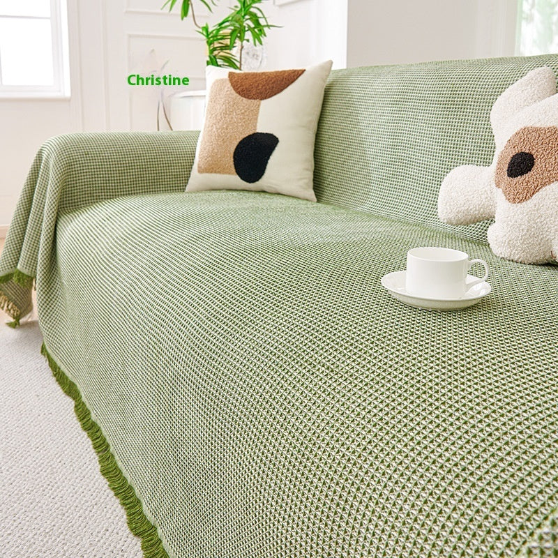 Textured Woven Throw Blanket