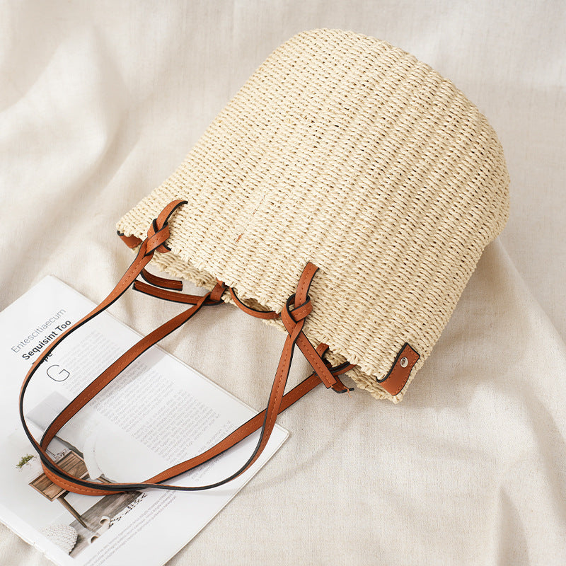 Woven Bucket Handbag