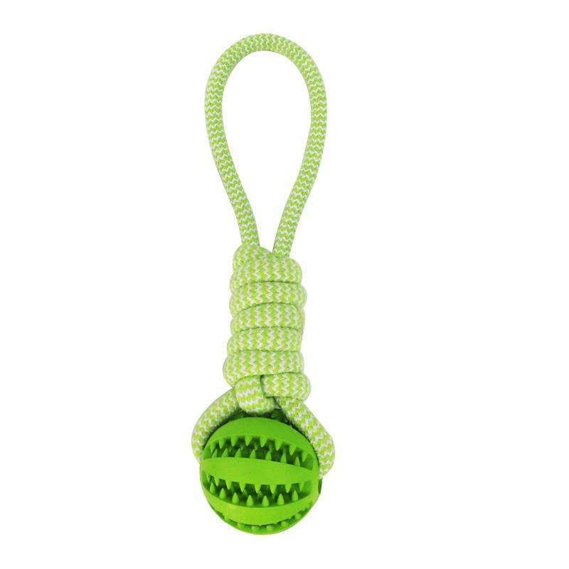 Tough Rope & Rubber Ball Dog Toy