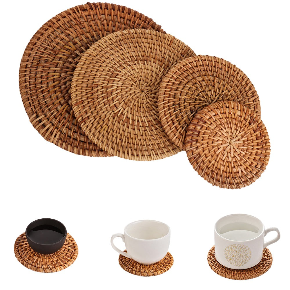 Handmade Rattan Coaster