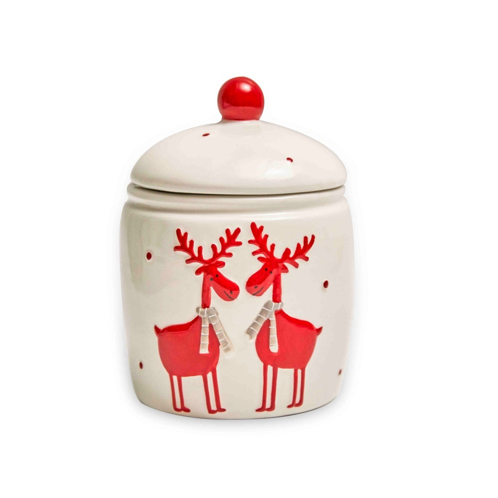 Festive Round Cookie Jar