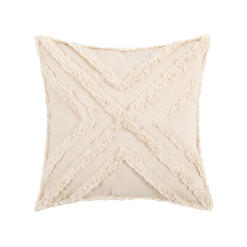 Tufted Cotton Cushion/Cover 45x45cm