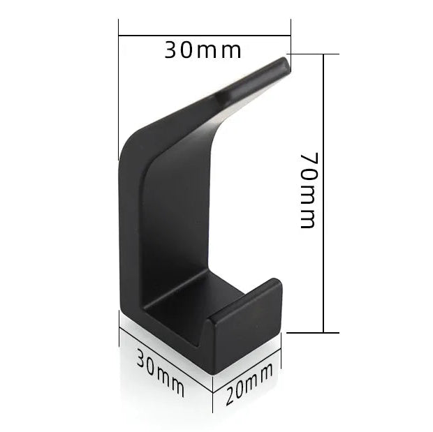 Aluminium Adhensive Wall Hooks 4/8 Pcs