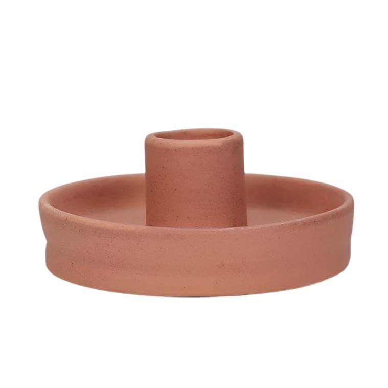 Minimalist Ceramic Candle Pedestal