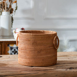 Hand-woven Rattan Bucket