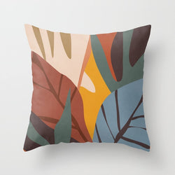 Leaf Pattern Cushion Cover 45x45cm