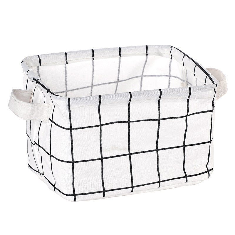 Printed Grid Storage Basket