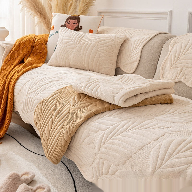 Thick Quilted Sofa Cover 70cm