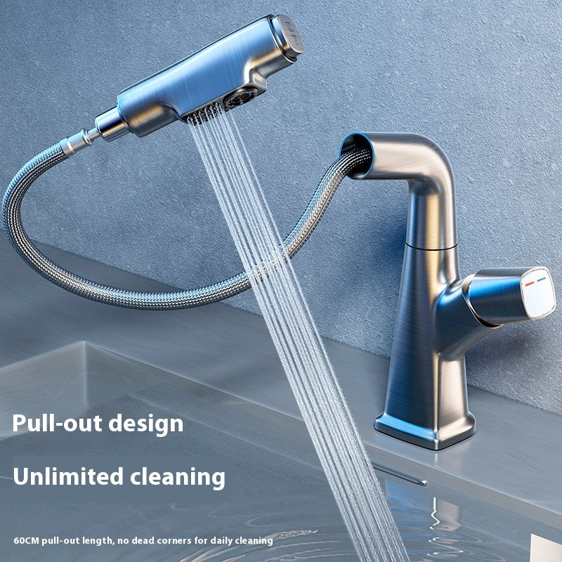 Adjustable Pull-Out Basin Mixer Tap