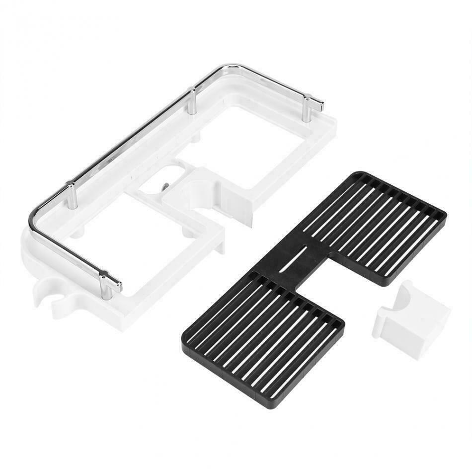 Adjustable Shower Rail Storage Shelf