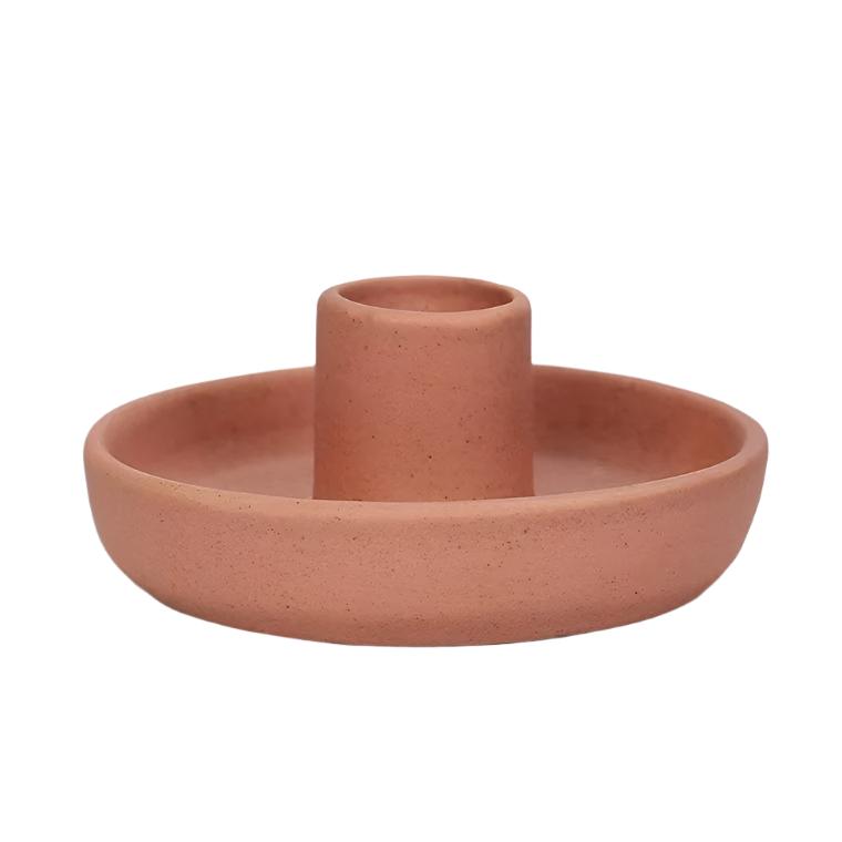 Minimalist Ceramic Candle Pedestal