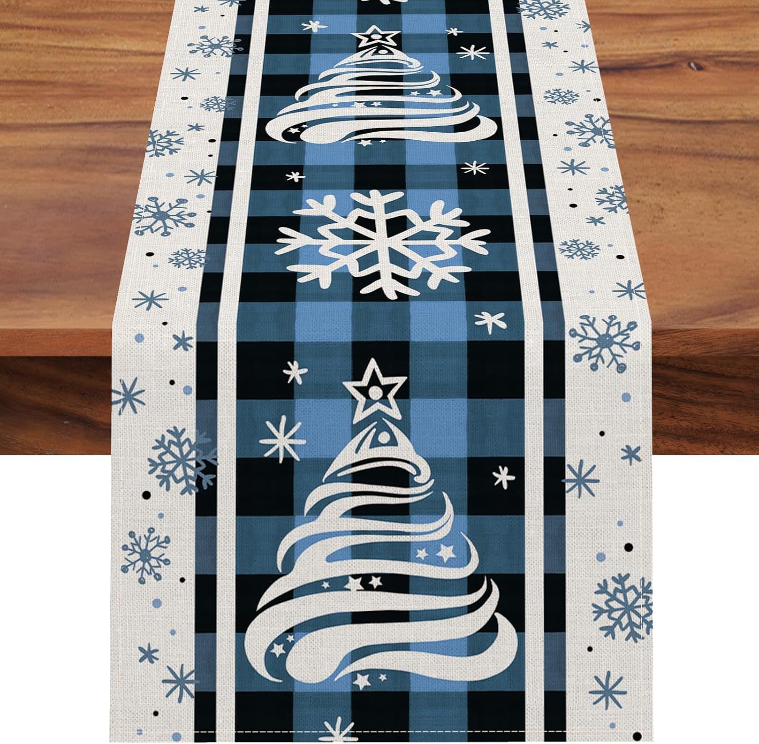 Snowy Elegance Table Runner 30x180