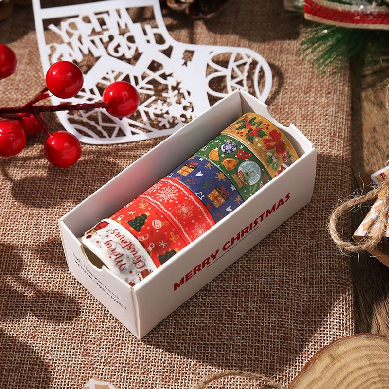 Christmas Gift Paper Tape 6 Rolls