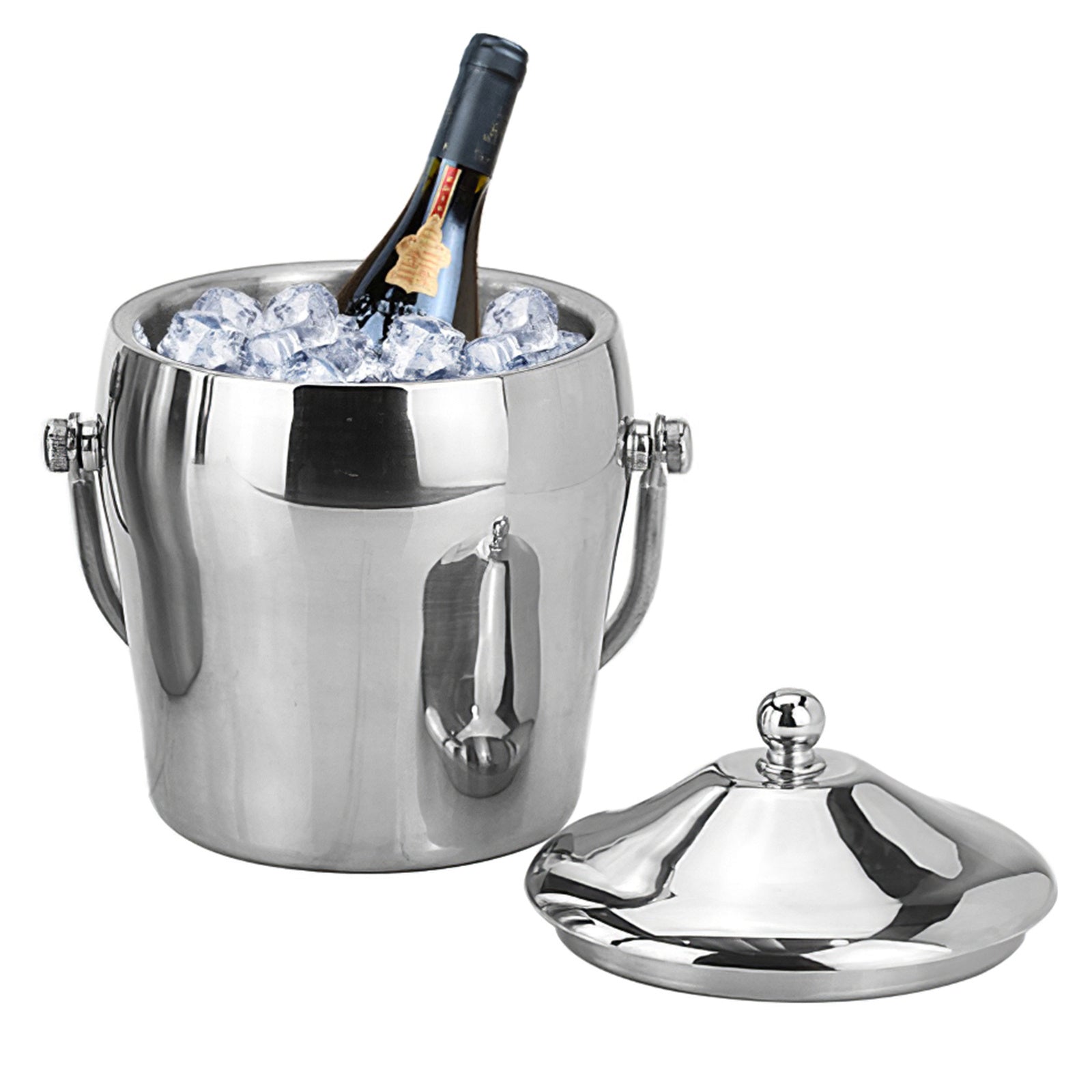 Polished Stainless Steel Ice Bucket