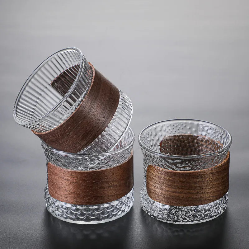 Textured Glass Tumblers