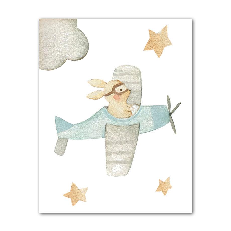 Bunny Aviator Canvas Poster