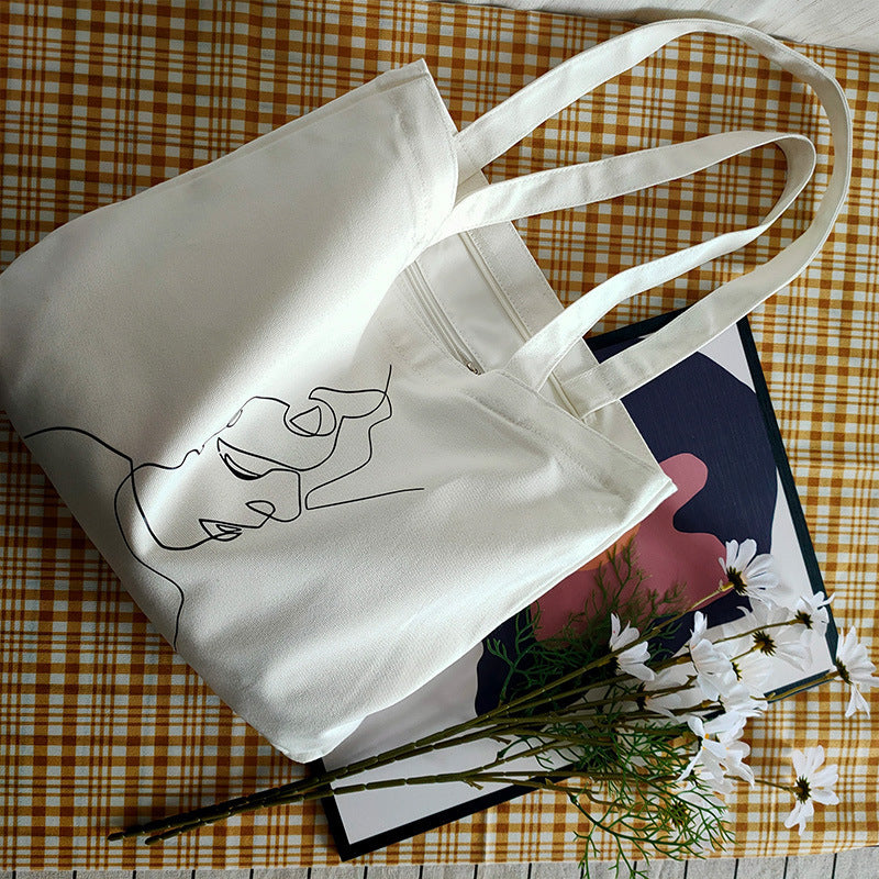 Minimalist Line Art Tote