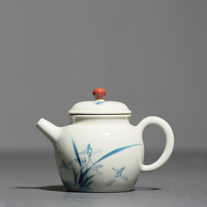 Little Hand-Painted Porcelain Teapot