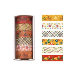 Christmas Gift Paper Tape 6 Rolls