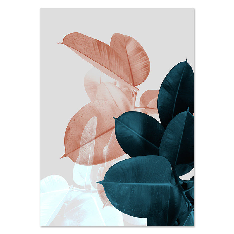 Bicolor Botanical Canvas Art