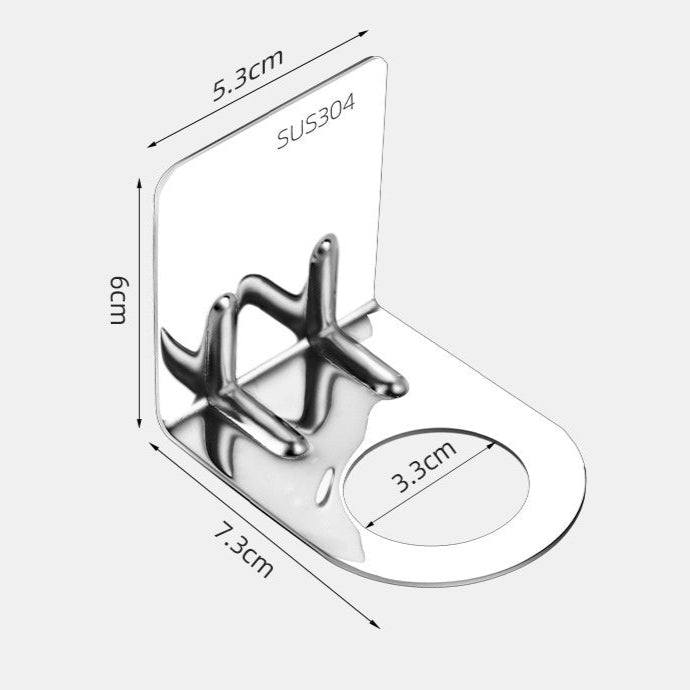 Stainless Steel Wall-Mounted Bottle Holder 2/4 Pcs