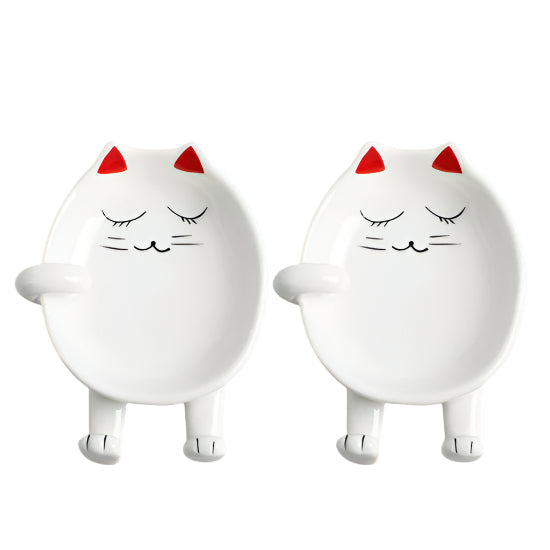 Cat-shaped Ceramic Spoon Rests