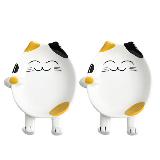 Cat-shaped Ceramic Spoon Rests