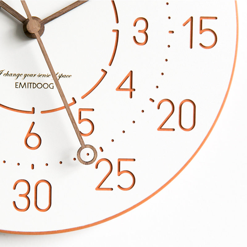Dual-Scale Modern Wall Clock 30cm