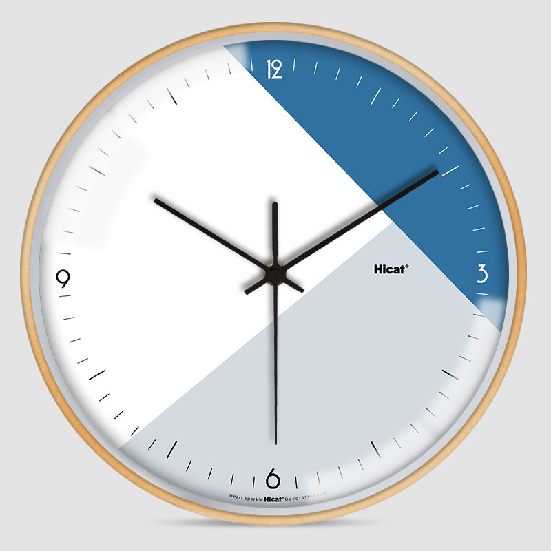 Hicat Geometric Wall Clock Collection 30cm Round Metal Glass