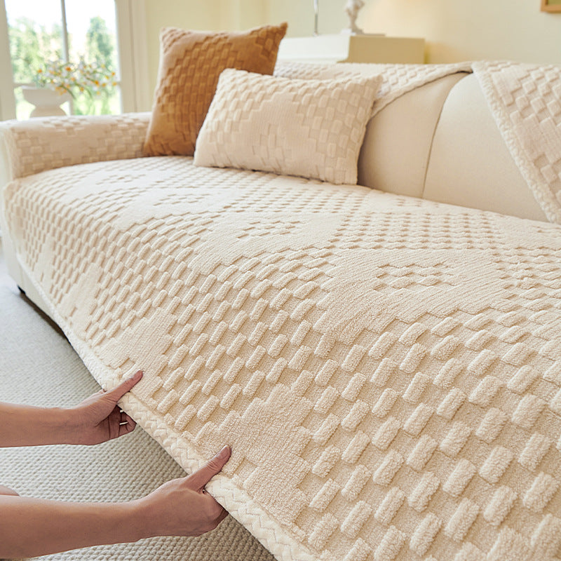 Soft Cotton Fleece Sofa Cover 90cm