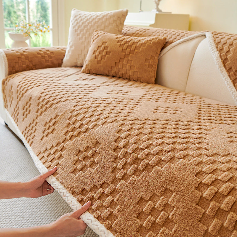 Soft Cotton Fleece Sofa Cover 90cm