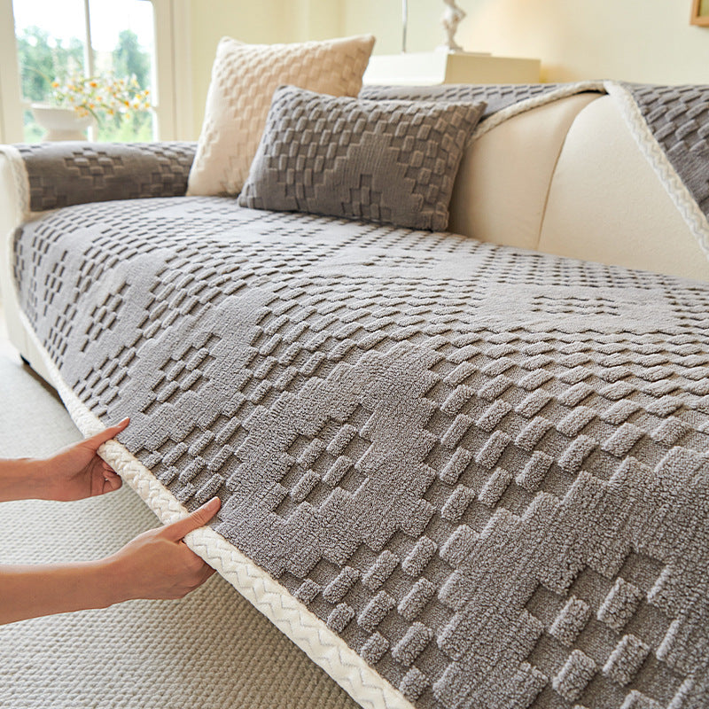 Soft Cotton Fleece Sofa Cover 90cm