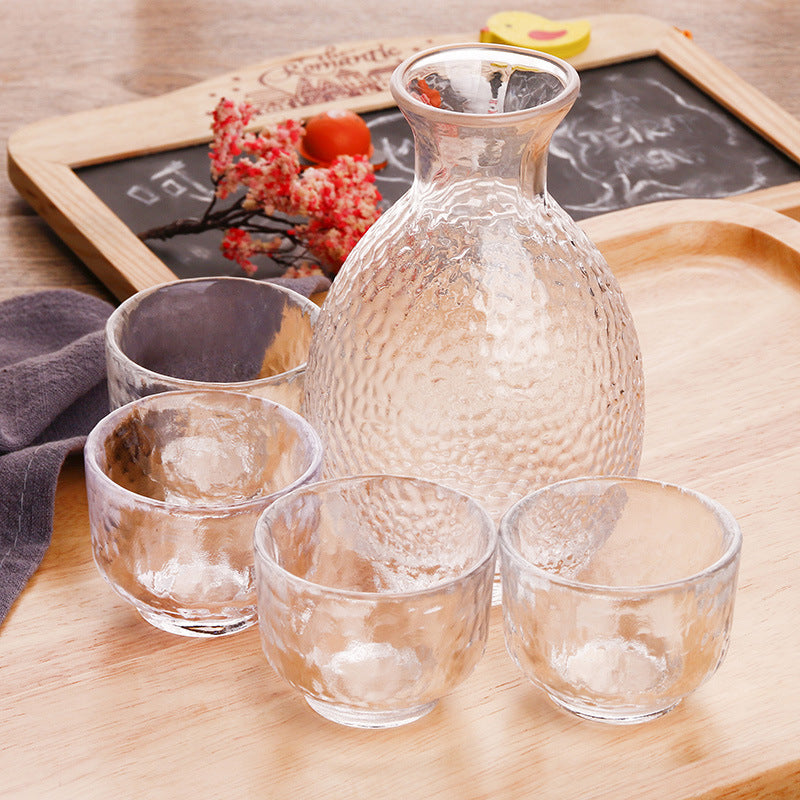 Hand-Blown Sake Pour Set