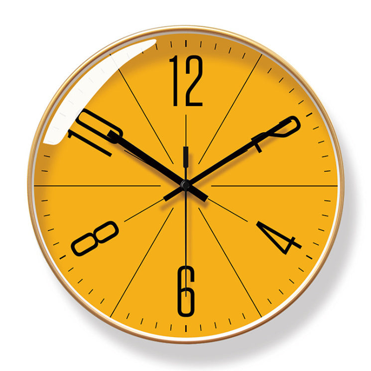 Sunburst Modern Wall Clock Gold 25cm 30cm 35cm