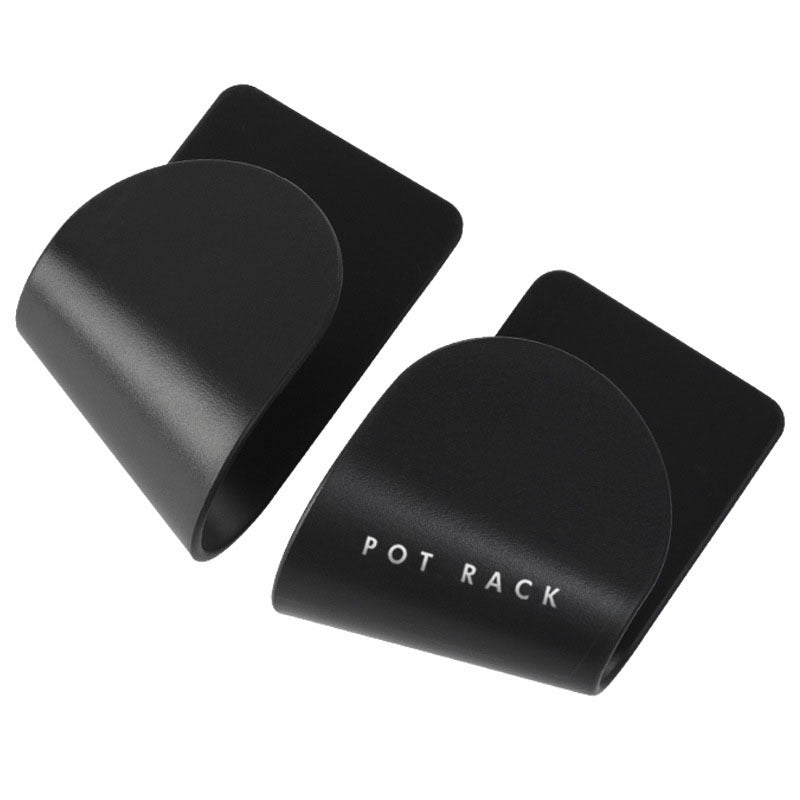 Wall-Mounted Pot Lid Holder Black