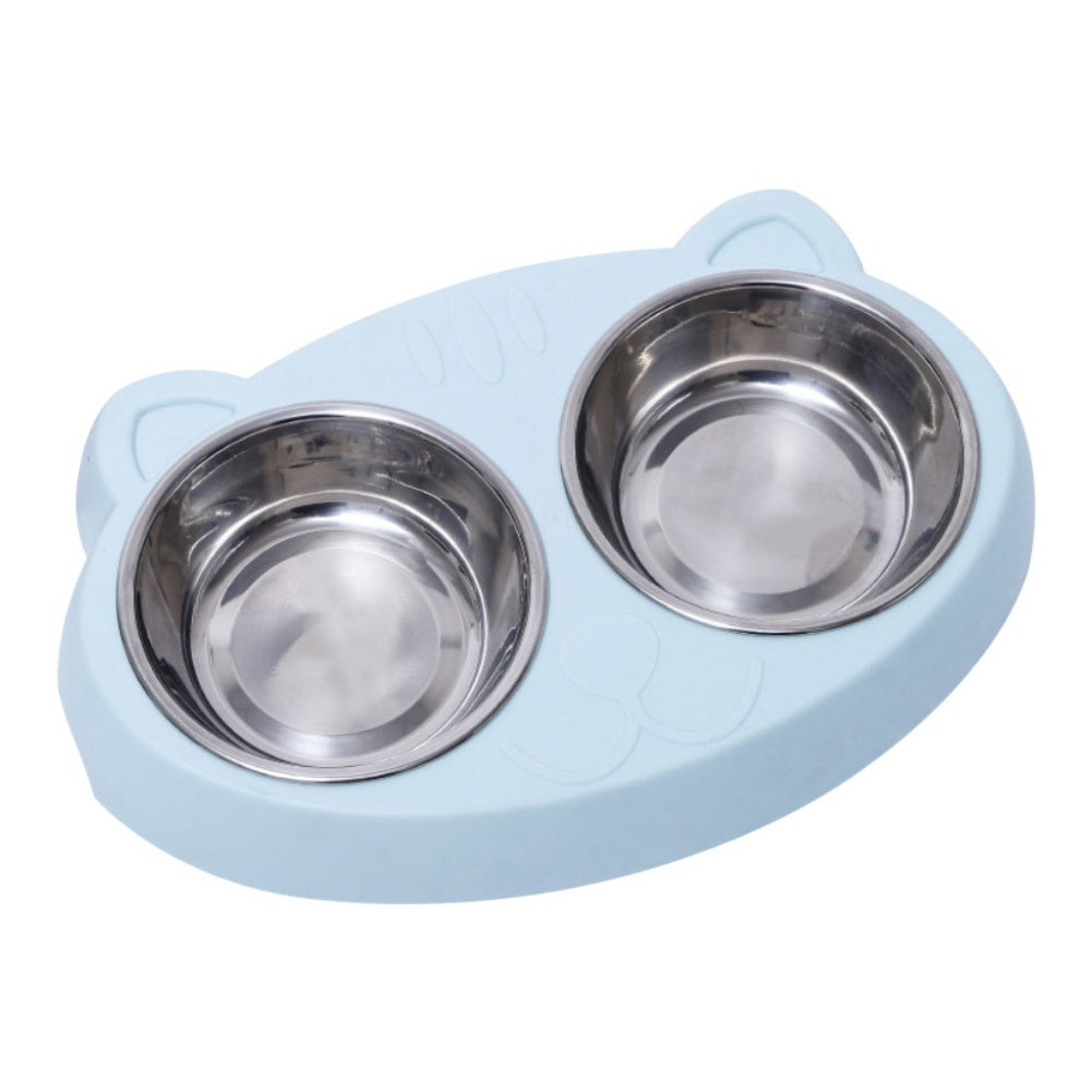 Double Stainless Steel Pet Bowl