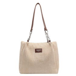 Corduroy Casual Shoulder Bag