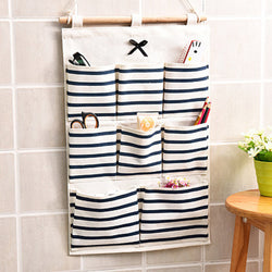 Cotton Linen Wall-mounted Storage Bag