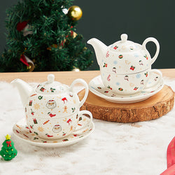 Christmas Teapot Set Gift Box