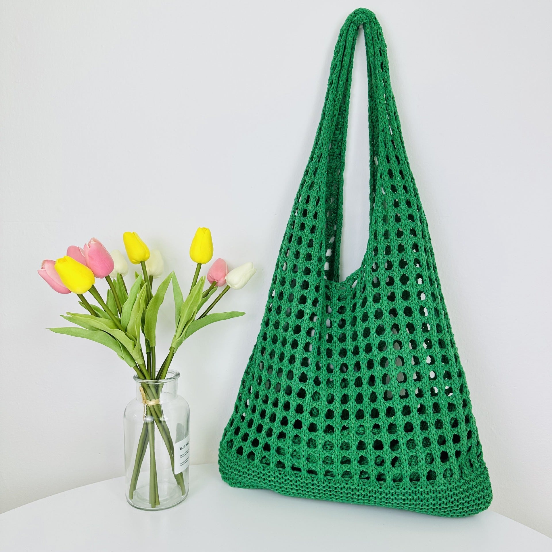 Hollow Crochet Tote Bag