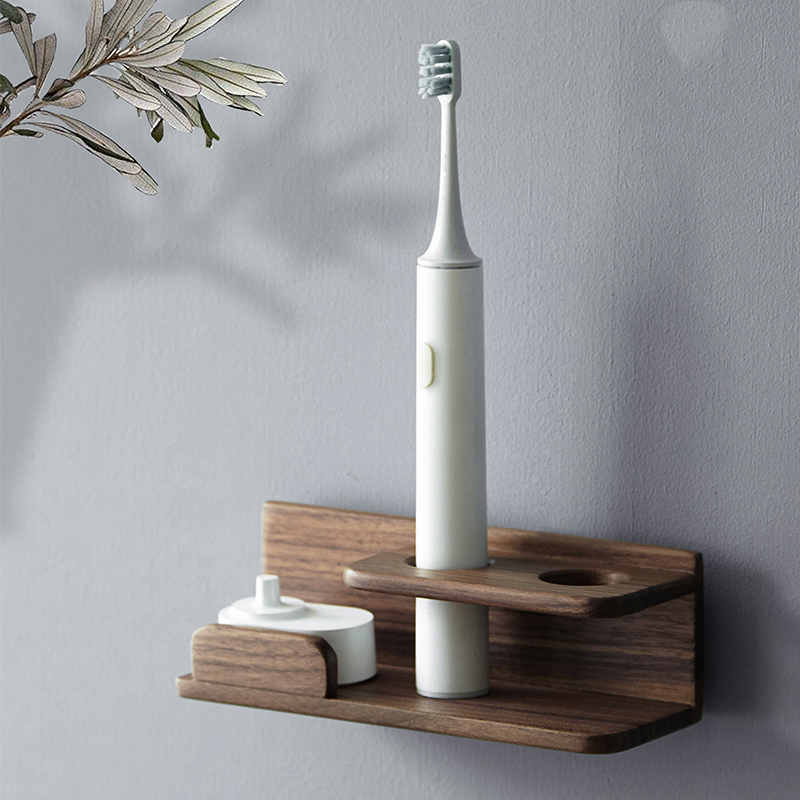 Wooden Electric Toothbrush Holder