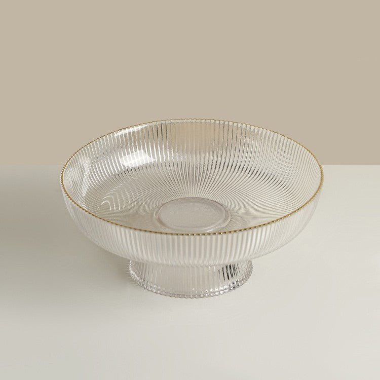 Ribbed Pedestal Bowl