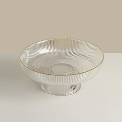 Ribbed Pedestal Bowl