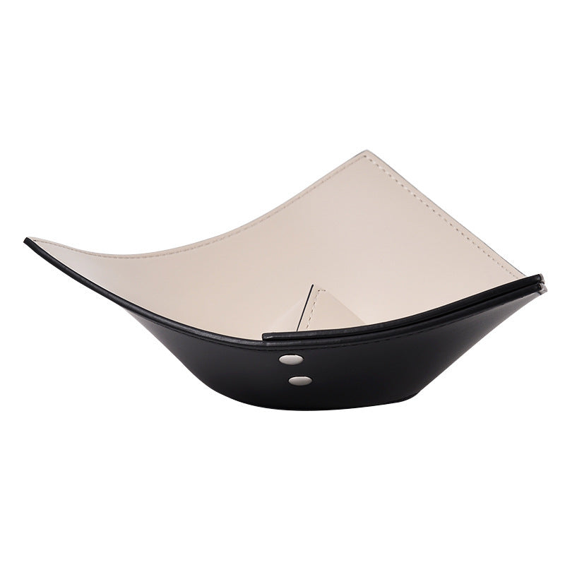 Traingular Leather Tray